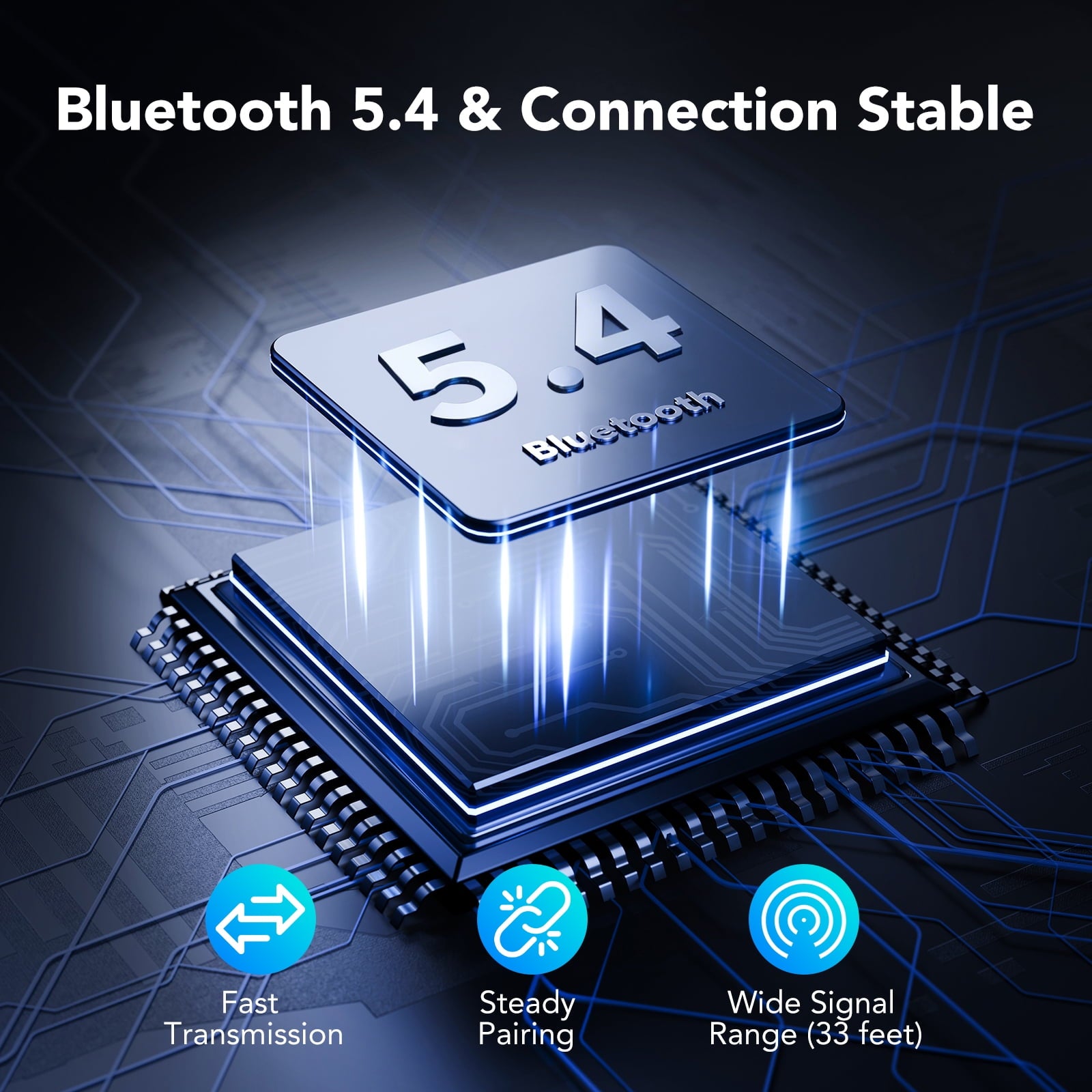 KT1 Bluetooth Car Adapter, Bluetooth Aux Adapter for Car, 16H Battery Life, Dual Connect, Calls Hands Free, Wireless Audio Receiver for Home, Stereo/Speaker/Headphone